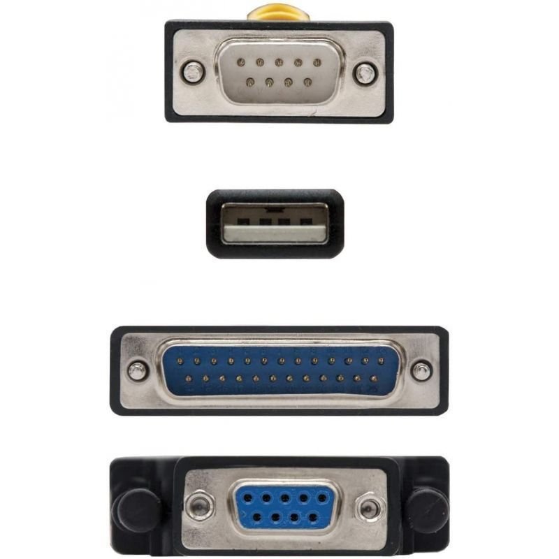 Cable Conversor impresora Nanocable 10.03.0002/ USB Macho - DB9 Macho/ DB25 Macho - изображение 3