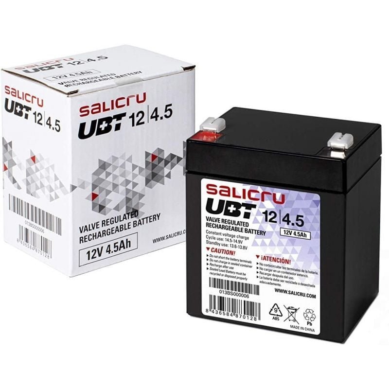 Batería Salicru UBT 12/4,5 compatible con SAI Salicru según especificaciones - изображение 2