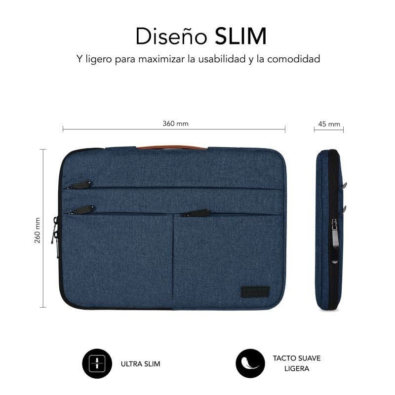 Funda Subblim Air Padding 360 Sleeve para Portátiles hasta 14"/ Azul - изображение 5