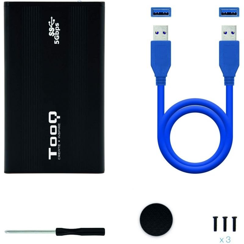 Caja Externa para Disco Duro de 2.5" TooQ TQE-2524B/ USB 3.1 - изображение 4