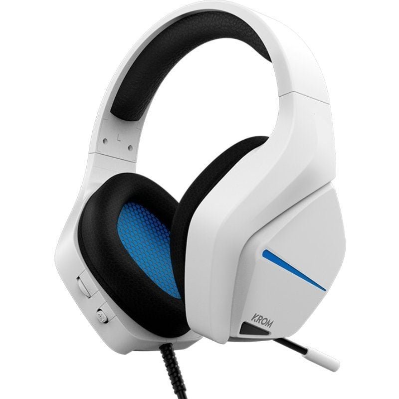 Auriculares Gaming con Micrófono Krom Kopa Move/ Jack 3.5/ Blancos - изображение 2