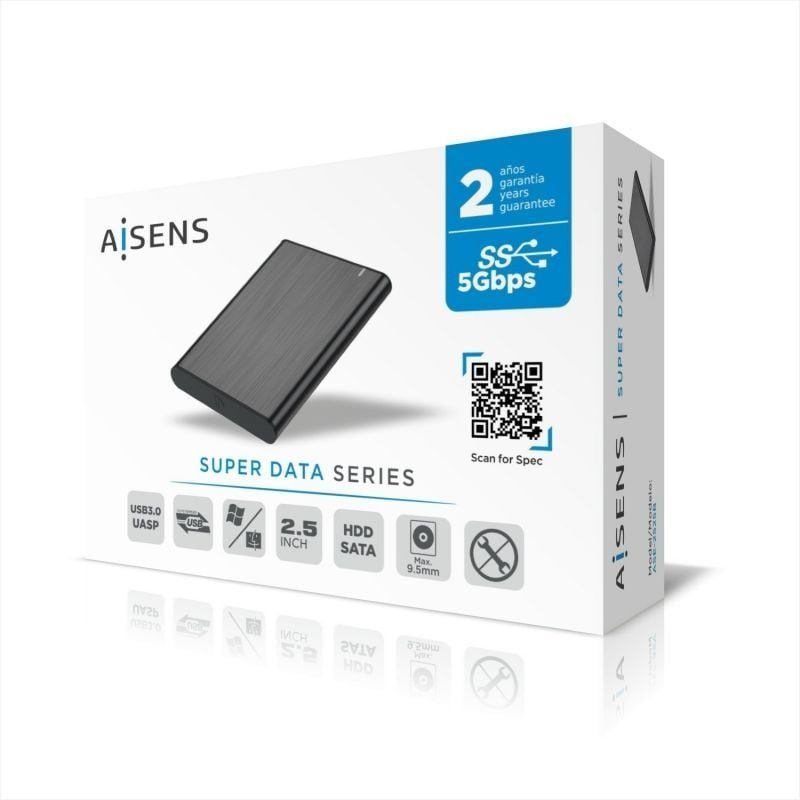 Caja Externa para Disco Duro de 2.5" Aisens ASE-2525B/ USB 3.1/ Sin tornillos - изображение 5