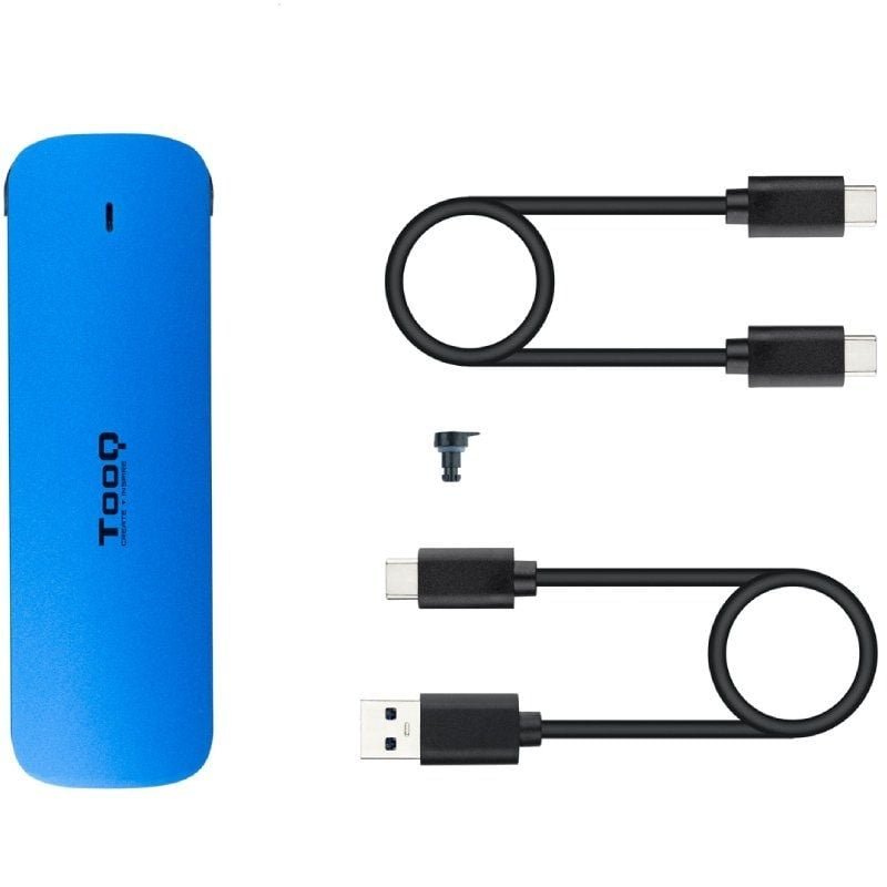 Caja Externa para Disco SSD M.2 NVMe TooQ TQE-2201BL/ USB 3.1 Gen2/ Sin tornillos - изображение 2