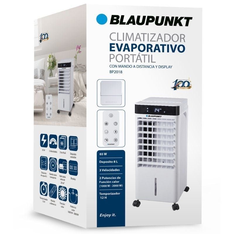 Climatizador Evaporativo Blaupunkt BP2018/ 65W/ Deposito 8L/ Función Calefactor - изображение 2