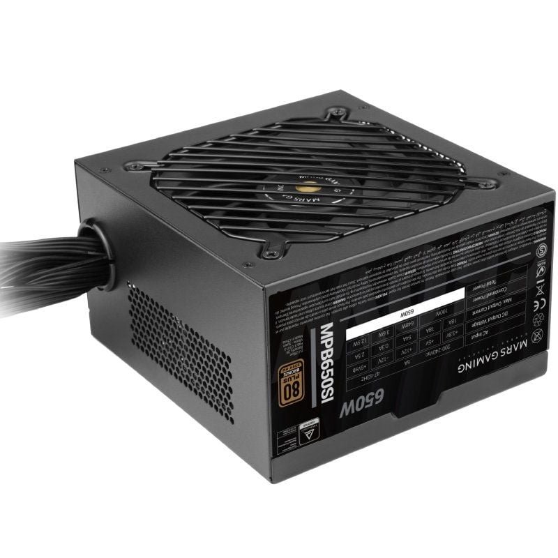 Fuente de Alimentación Mars Gaming MPB650SI/ 650W/ Ventilador 12cm/ 80 Plus Bronze - изображение 3