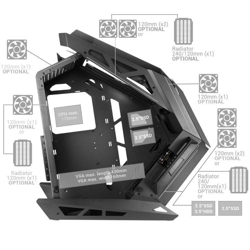 Caja Gaming Semitorre Mars Gaming MC-TITAN/ Blanca - изображение 5