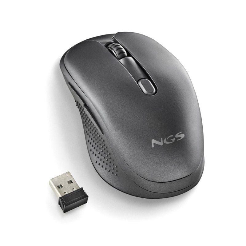Ratón Inalámbrico NGS Evo Rust/ Batería recargable/ Hasta 1600 DPI/ Negro - изображение 5