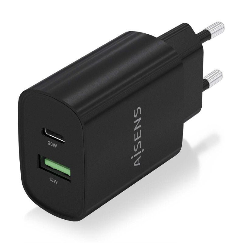 Cargador de Pared Aisens A110-0755/ 1xUSB Tipo-C/ 1xUSB/ 20W - изображение 2