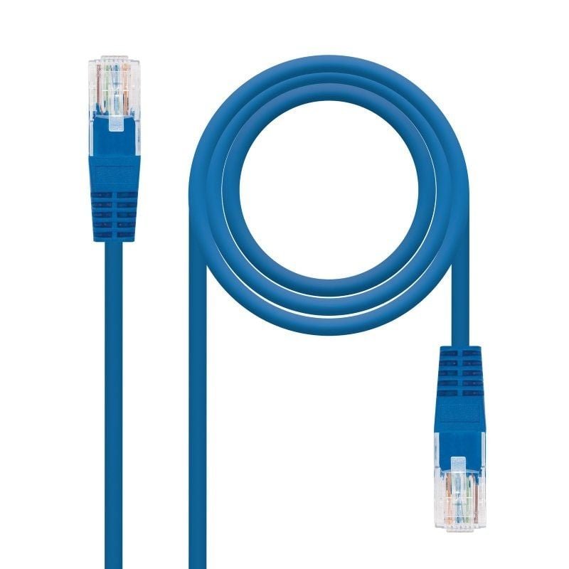 Cable de Red RJ45 UTP Nanocable 10.20.0400-L25-BL Cat.6/ 25cm/ Azul - изображение 2