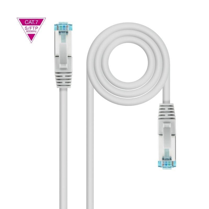 Cable de Red RJ45 SFTP Nanocable 10.20.1705 Cat.7/ 5m/ Gris - изображение 2
