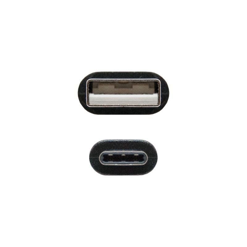 Cable USB 2.0 Nanocable 10.01.2101/ USB Tipo-C Macho - USB Macho/ 1m/ Negro - изображение 3