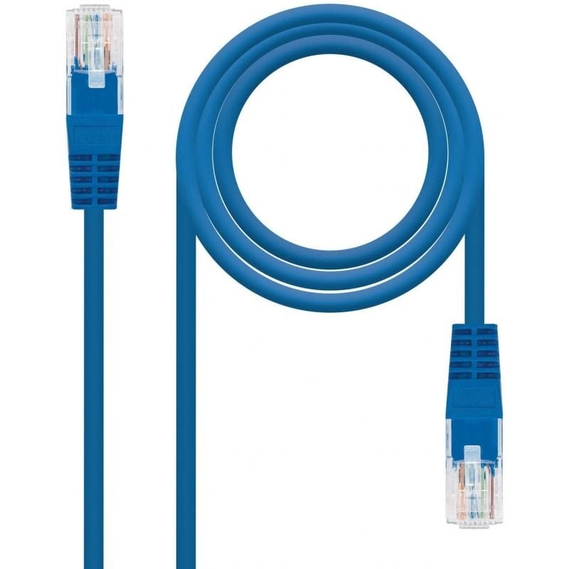 Cable de Red RJ45 UTP Nanocable 10.20.0400-BL Cat.6/ 50cm/ Azul - изображение 2