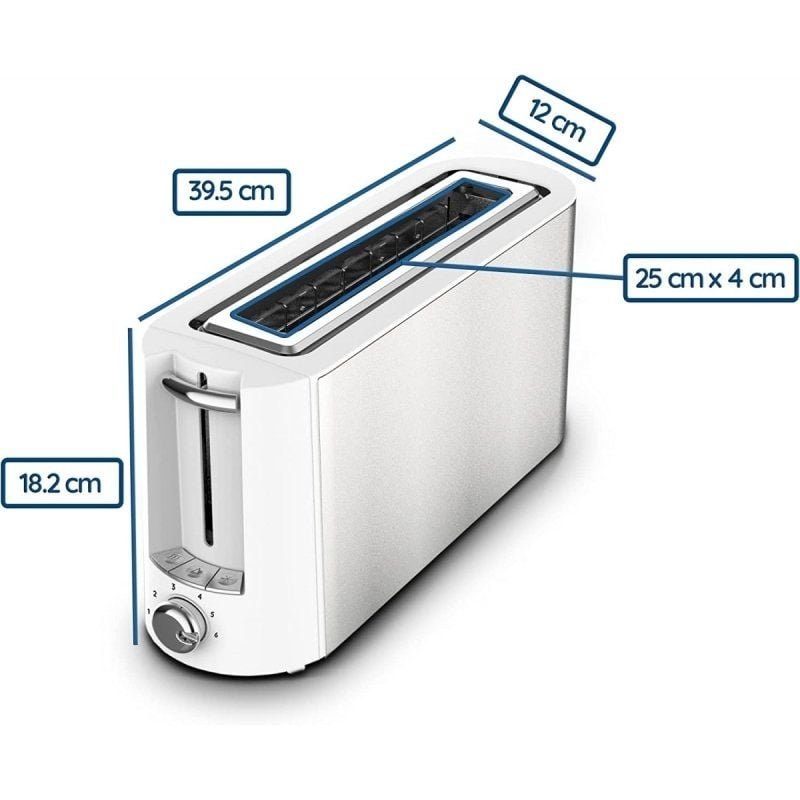 Tostador Grunkel TS-MAXISTEEL/ 1000W/ Blanco - изображение 2