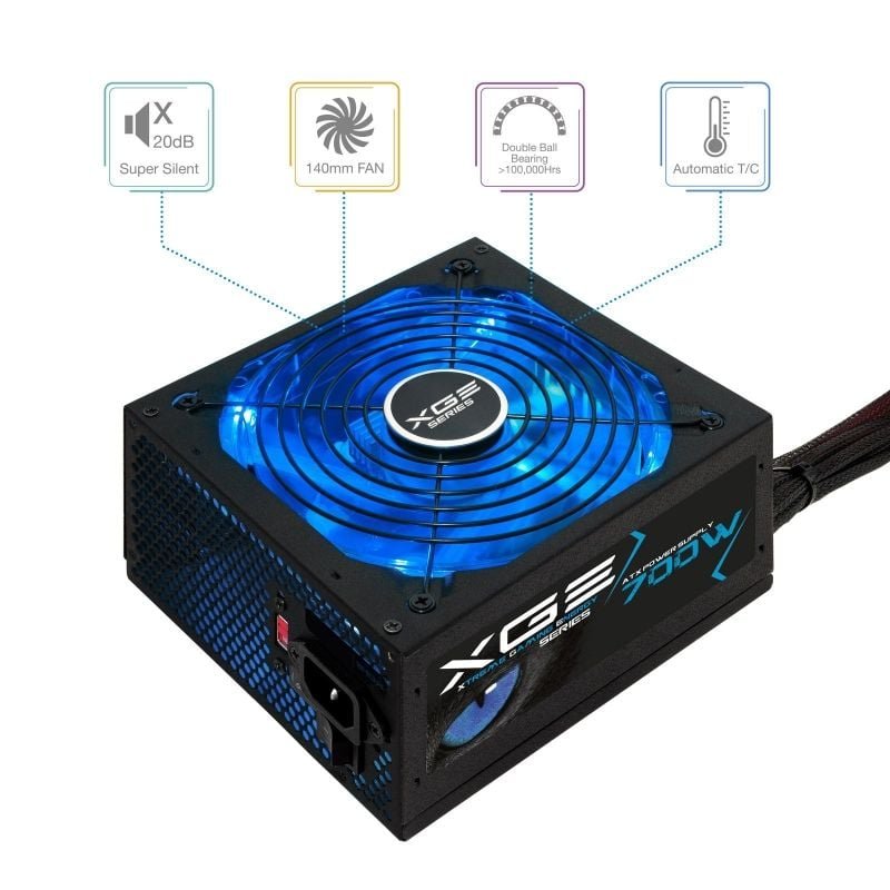 Fuente de Alimentación TooQ TQXGEII-700SAP/ 700W/ Ventilador 14cm/ 80 Plus Bronze - изображение 2