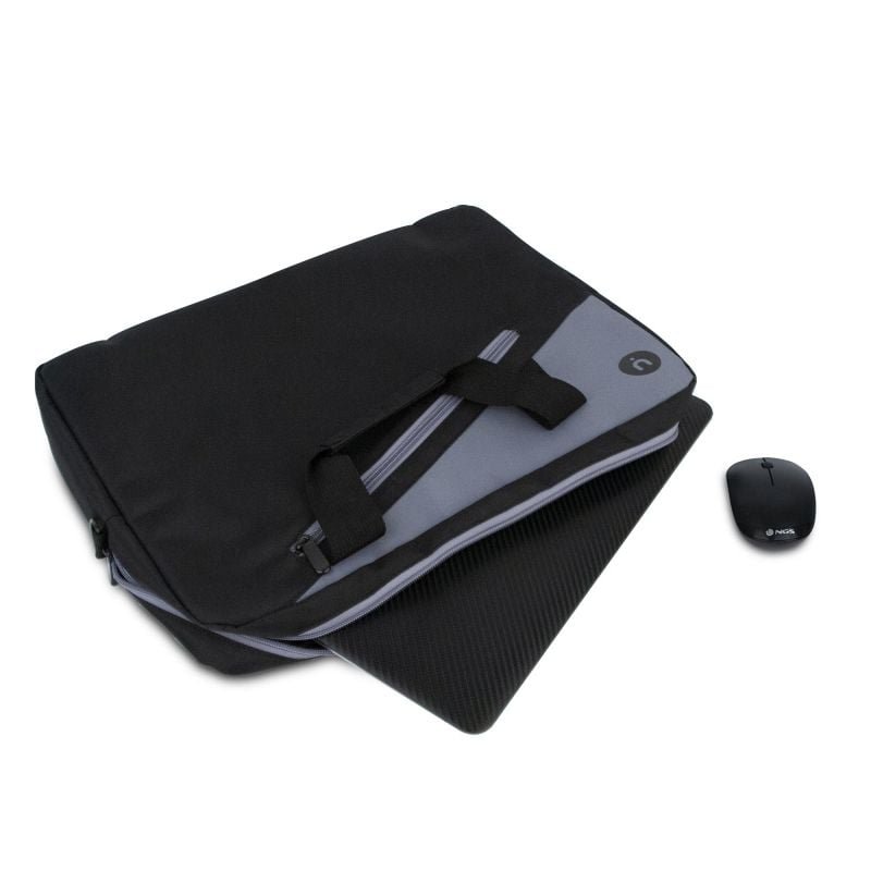 Maletín + Ratón Inalámbrico Monray Master Kit para Portátiles hasta 15.6"/ Negro - изображение 3