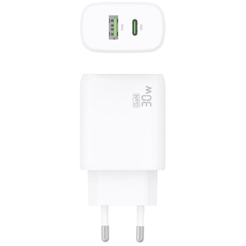 Cargador de Pared GaN Aisens A110-0923/ 1xUSB Tipo-C/ 1xUSB/ 30W/ Blanco - изображение 4
