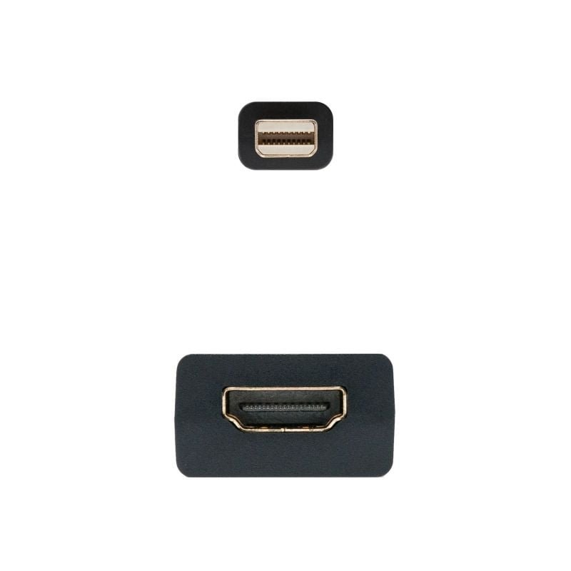 Conversor Nanocable 10.16.0102/ Mini DisplayPort Macho - HDMI Hembra/ 15cm/ Negro - изображение 2