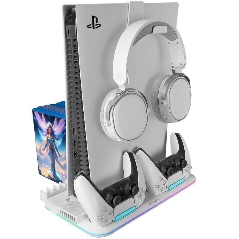 Soporte Multifunción RGB para PS5 Mars Gaming MPS5-B2/ Blanco - изображение 4