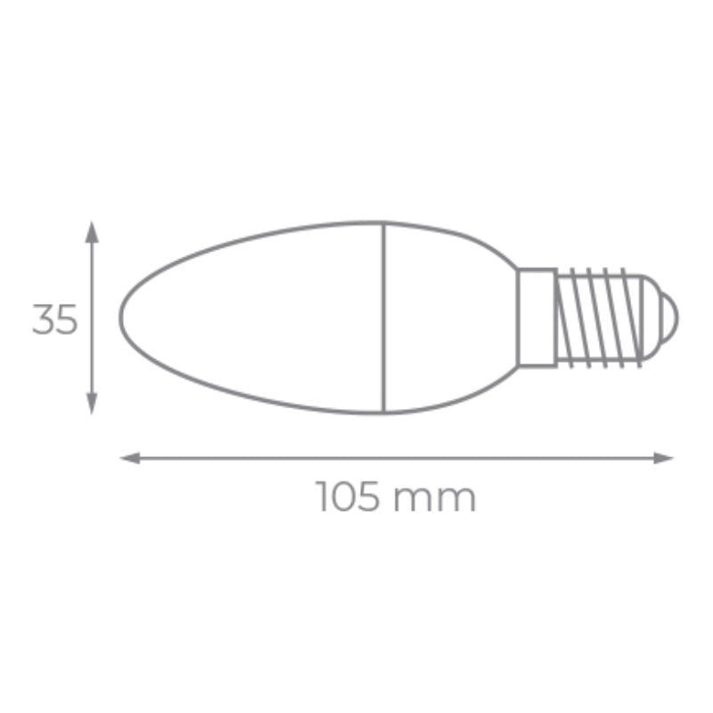 Bombilla Led Iglux XV-0514-F V2/ Casquillo E14/ 5W/ 450 Lúmenes/ 5500K - изображение 2