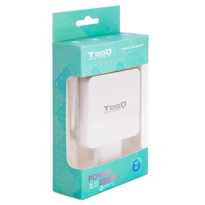 Cargador de Pared TooQ TQWC-2SC03WT/ 1xUSB Tipo-C/ 1xUSB/ 48W - изображение 4