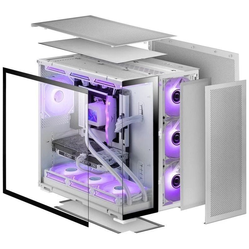 Caja Gaming Torre Mars Gaming MC-NOVA2/ Blanca y Negra - изображение 4
