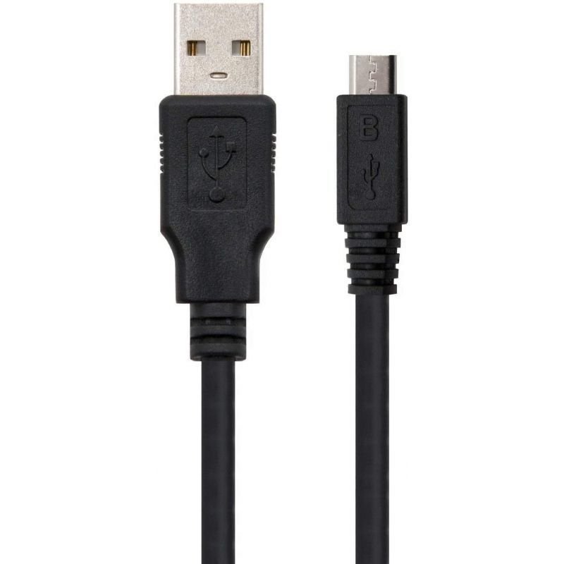 Cable USB 2.0 Nanocable 10.01.0503/ USB Macho - MicroUSB Macho/ 3m/ Negro - изображение 3