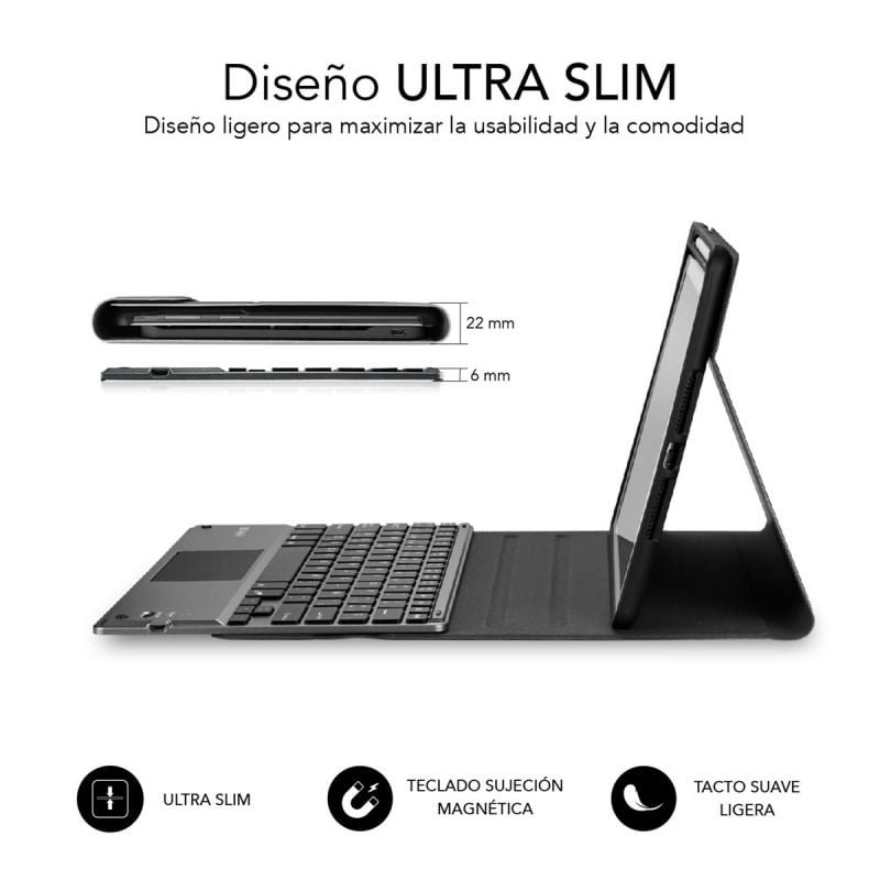 Funda con Teclado Subblim Keytab Pro Bluetooth Touchpad para Tablets Apple iPad Pro de 11" 2020/ Negra - изображение 2