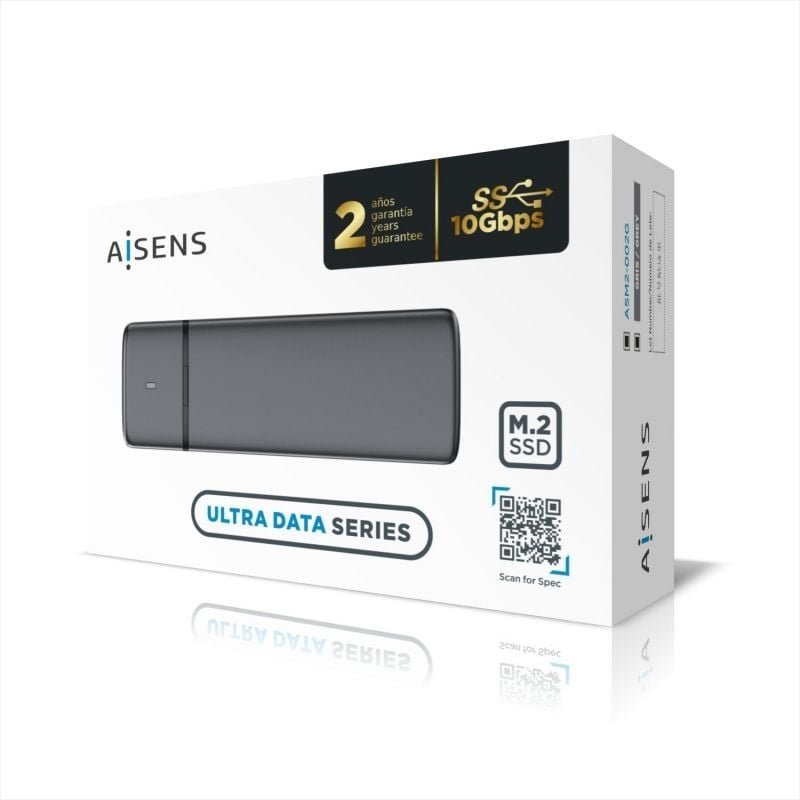 Caja Externa para Disco SSD M.2 SATA/NVMe Aisens ASM2-002G/ USB 3.1/ Sin tornillos - изображение 4