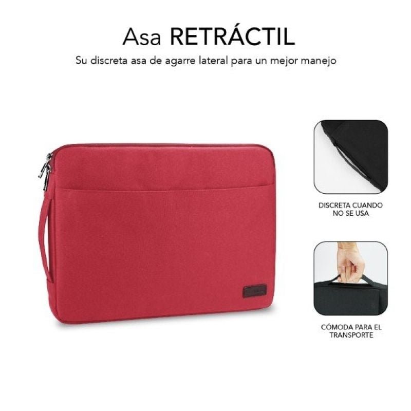 Funda Subblim Urban Laptop Sleeve para Portátiles hasta 15.6"/ Roja - изображение 3