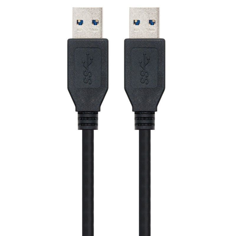 Cable USB 3.0 Nanocable 10.01.1001-BK/ USB Macho - USB Macho/ 1m/ Negro - изображение 2