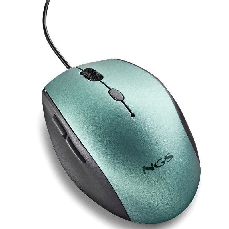 Ratón Ergonómico NGS Moth Ice/ Hasta 1600 DPI/ Verde Hielo - изображение 4
