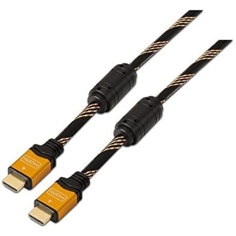 Cable HDMI 2.0 4K Nanocable 10.15.1602/ HDMI Macho - HDMI Macho/ 1.5m/ Negro/ Naranja - изображение 4