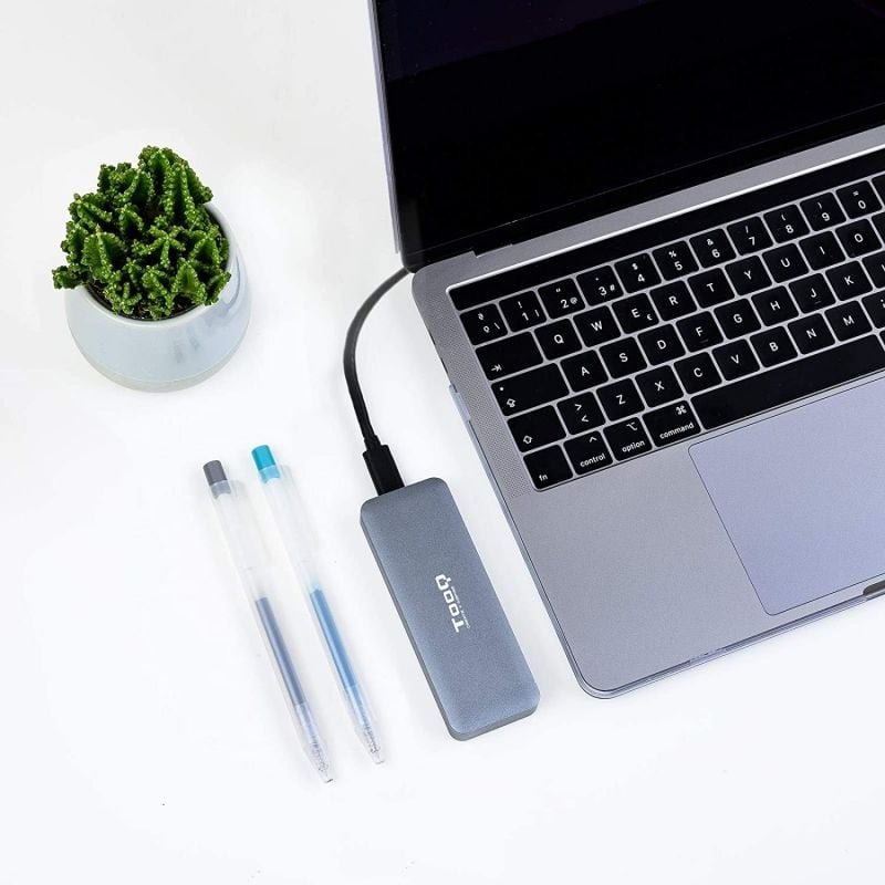 Caja Externa para Disco SSD M.2 SATA TooQ TQE-2281G/ USB 3.0/ Sin tornillos - изображение 4