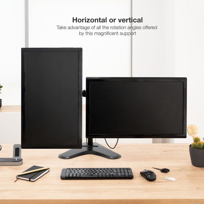 Soporte de Sobremesa para 2 Monitores TooQ DB1702TN-B/ Giratorio/ Inclinable/ hasta 9kg - изображение 5