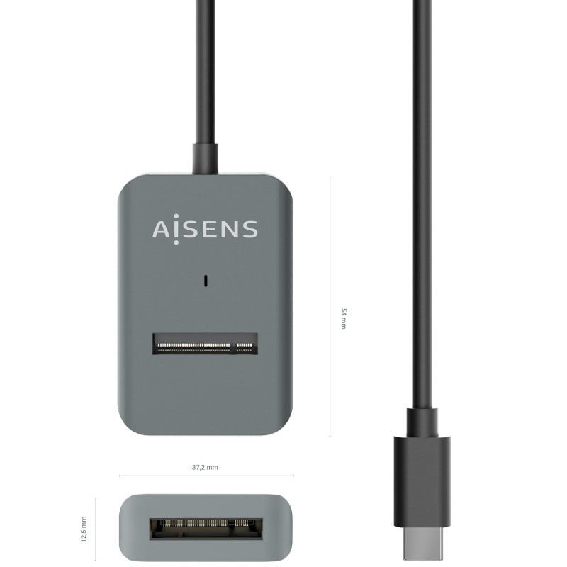 Dock USB Tipo-C para SSD M2 SATA/NVMe Aisens ASUC-M2D012-GR/ Gris - изображение 4