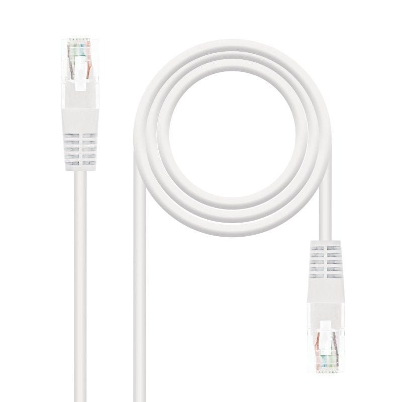Cable de Red RJ45 UTP Nanocable 10.20.0400-L25-W Cat.6/ 25cm/ Blanco - изображение 2