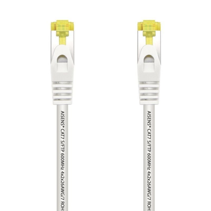 Cable de Red RJ45 SFTP Aisens A146-0490 Cat.7/ 1m/ Blanco