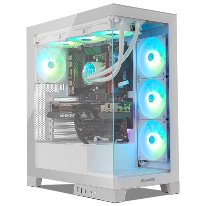 Caja Gaming Semitorre Nox Hummer Glock/ Blanca - изображение 2