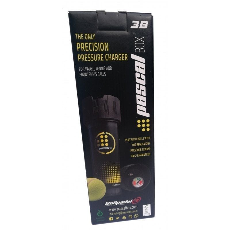 Presurizador para Pelotas de Pádel Bullpadel Pascal Box 3B/ Incluye Bomba Hinchadora/ Capacidad 3 uds - изображение 4