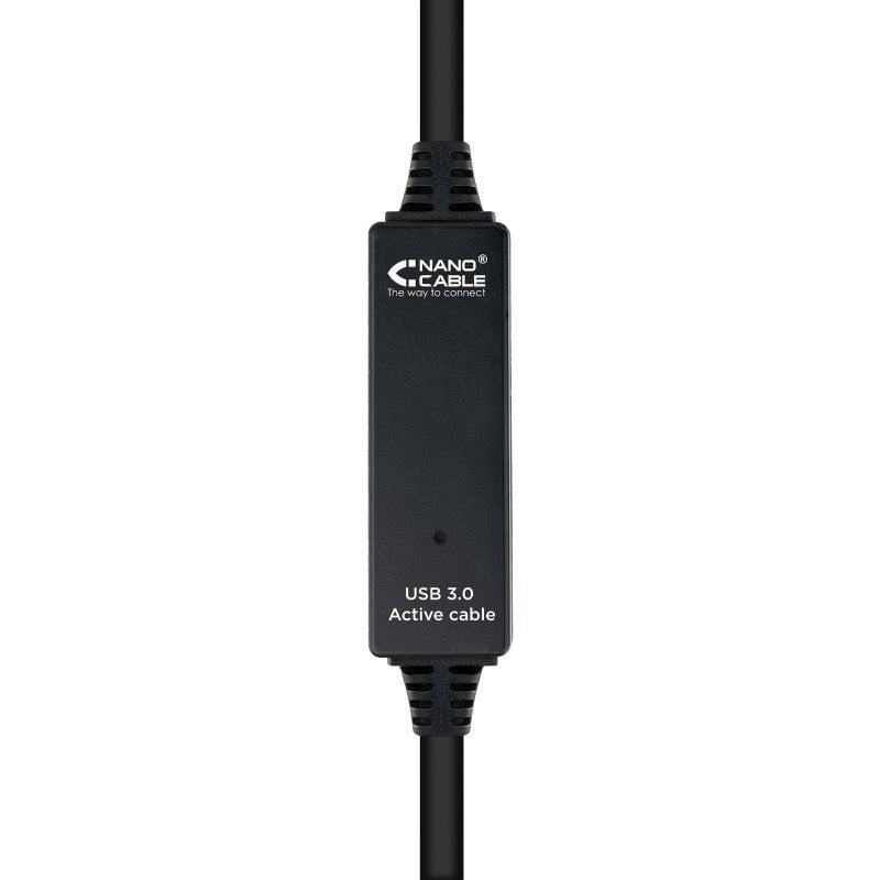 Cable Alargador USB 3.0 Nanocable 10.01.0313/ USB Macho - USB Hembra/ 15m/ Negro - изображение 3