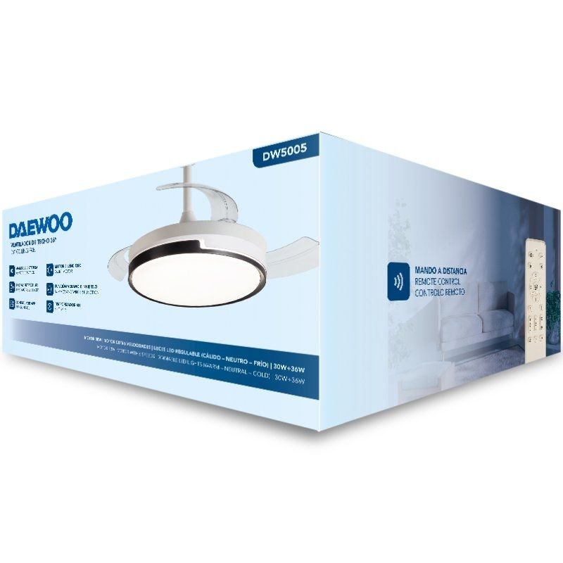 Ventilador de Techo Daewoo DW5005/ 30W/ 3 Aspas/ 6 Velocidades - изображение 4