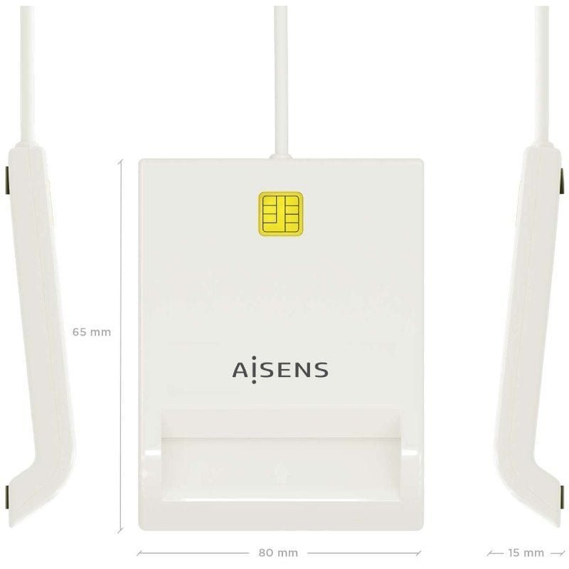 Lector de DNI y Tarjetas Aisens ASCR-SN07-W/ Blanco - изображение 4