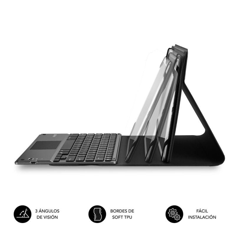 Funda con Teclado Subblim Keytab Pro Bluetooth Touchpad para Tablets de 10.1"-10.8"/ Negra - изображение 4