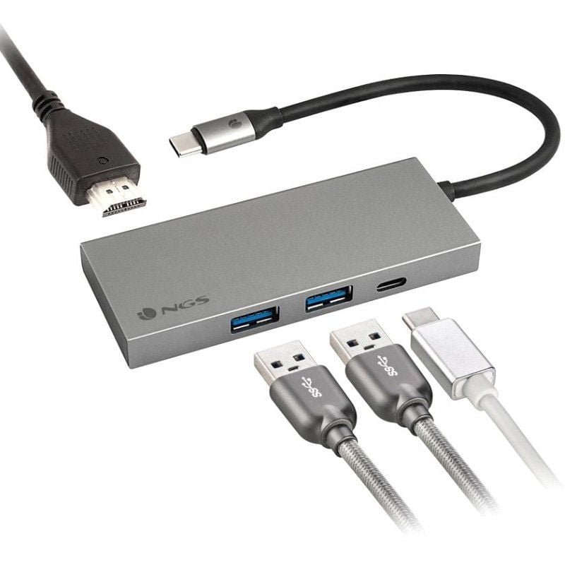 Docking USB Tipo-C NGS WonderDock4 Pro/ 2xUSB/ 1xUSB Tipo-C DP/ 1xHDMI - изображение 2