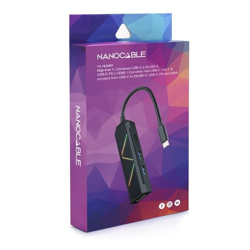 Docking USB Tipo-C Nanocable 10.16.0401/ 2xUSB/ 1xUSB Tipo-C PD/ 1xHDMI 2.0 - изображение 5