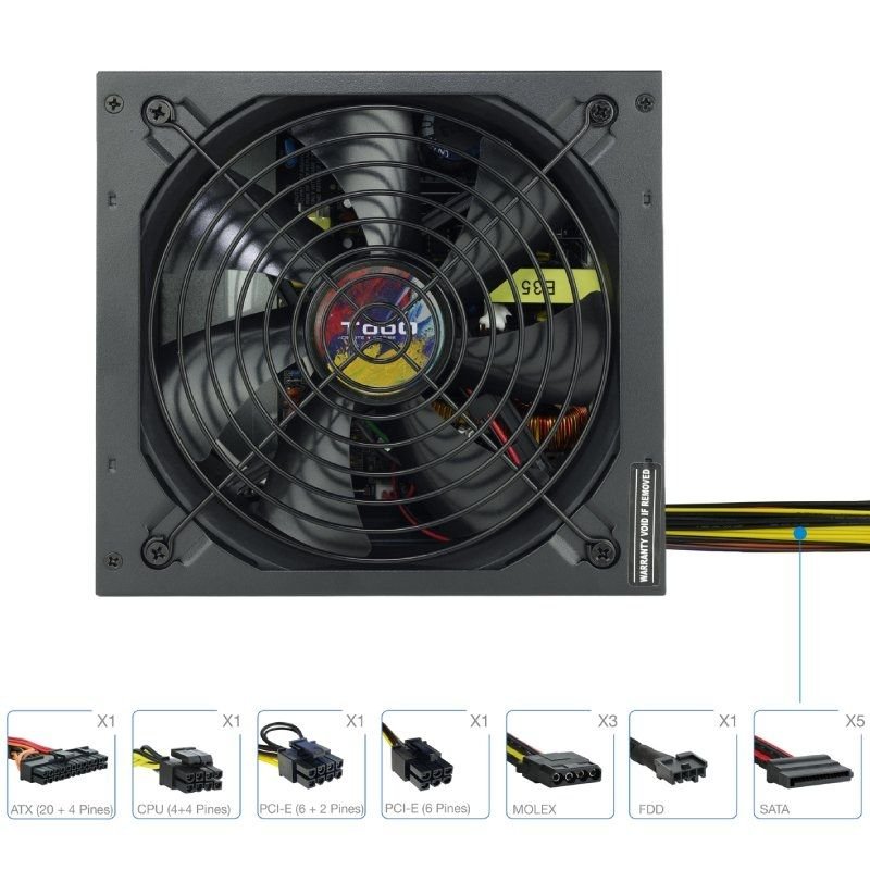 Fuente de Alimentación Tooq TQAPOLO-750SP/ 750W/ Ventilador 14cm - изображение 3