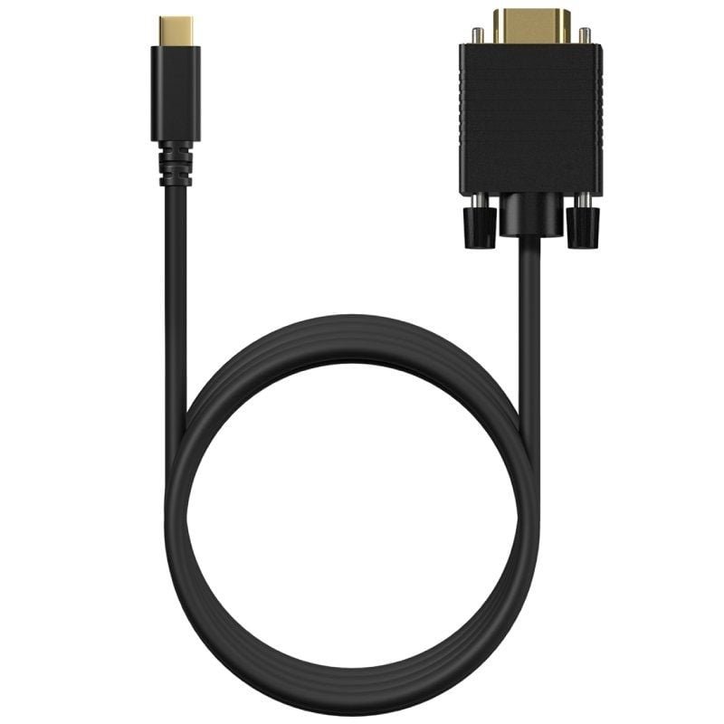 Cable Conversor Aisens A109-0692/ USB Tipo-C Macho - VGA Macho/ Hasta 27W/ 1250Mbps/ 80cm/ Negro - изображение 3