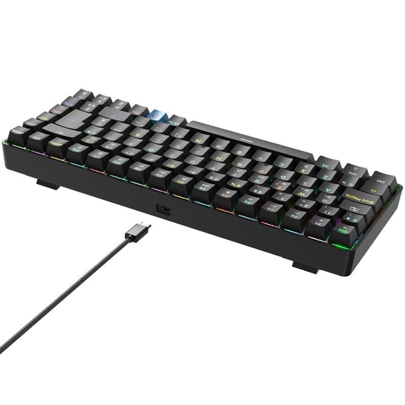 Teclado Gaming Mecánico Inalámbrico Hiditec GM1K/ Hot-Swap switch Gateron Brown - изображение 5