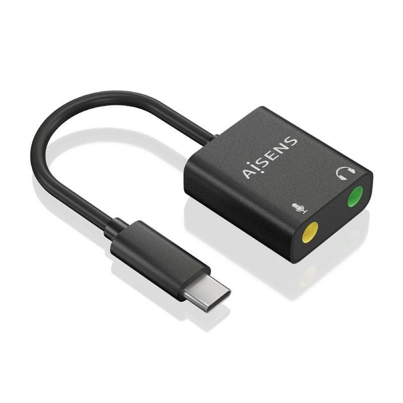 Tarjeta de Sonido Aisens A109-0767/ USB-C Macho - 2xJack 3.5 Hembra - изображение 2