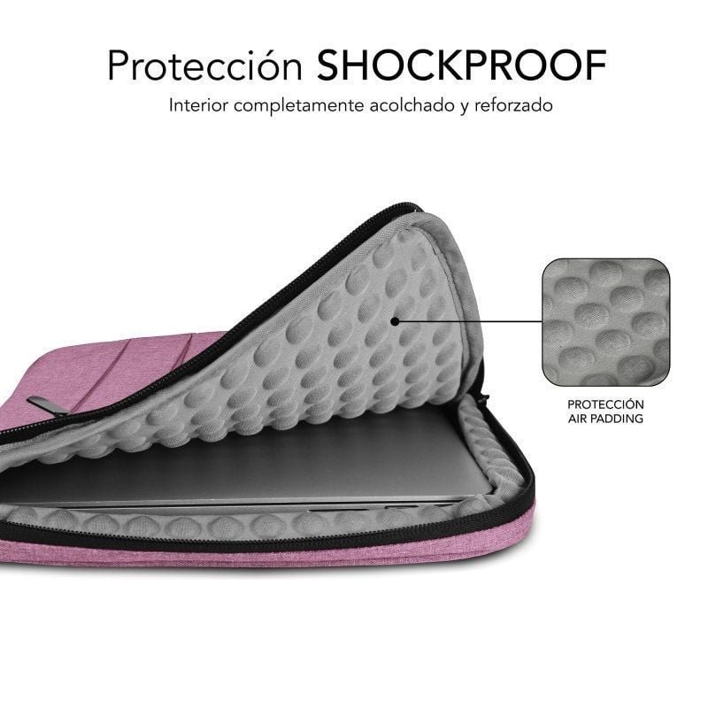 Funda Subblim Air Padding 360 Sleeve para Portátiles hasta 15.6"/ Rosa - изображение 2